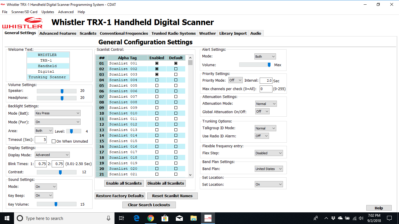 Whistler TRX-1 Handheld Digital Scanner Radio Black buy with