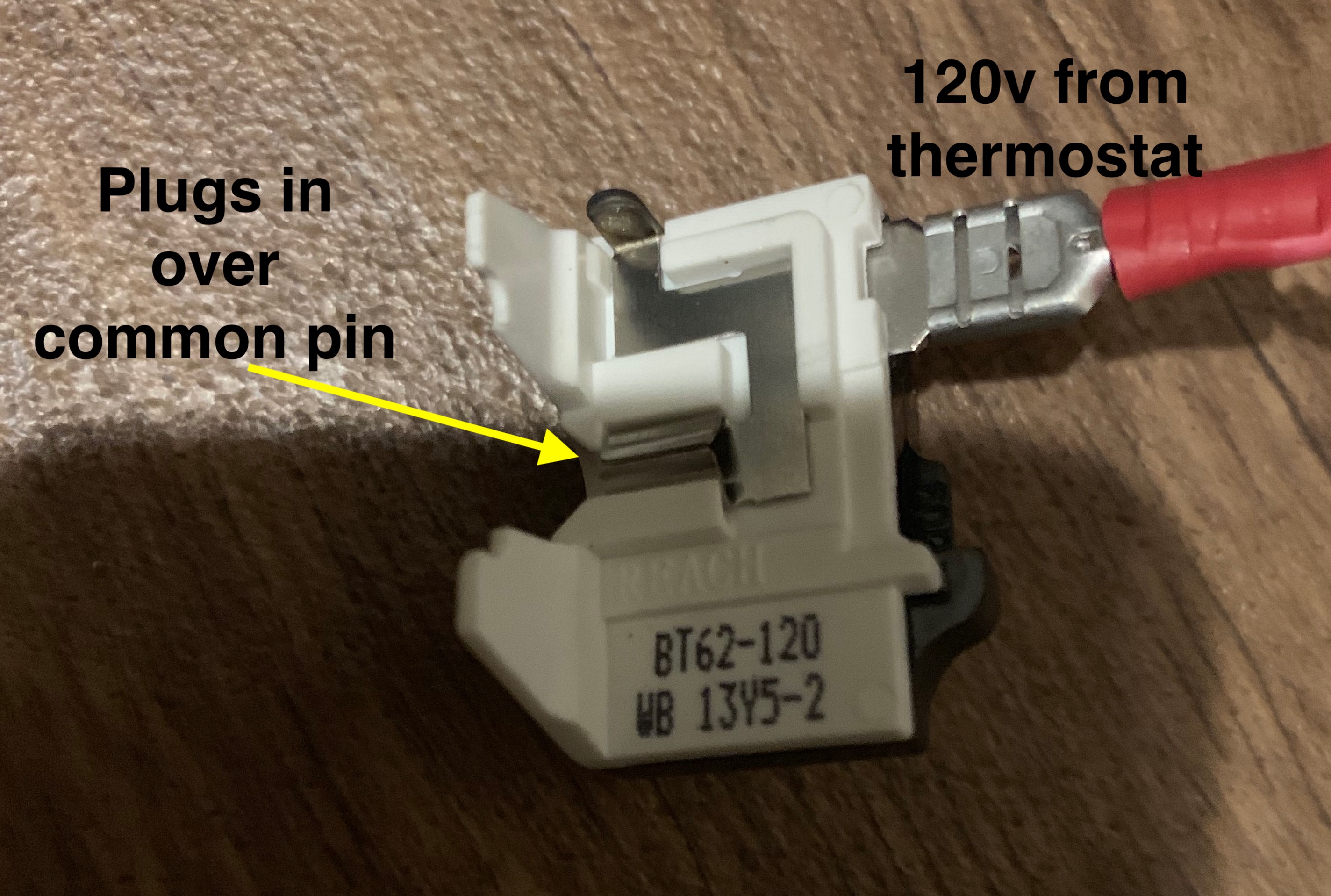 refrigerator compressor overload and start relay