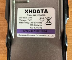 XHDATA E-100