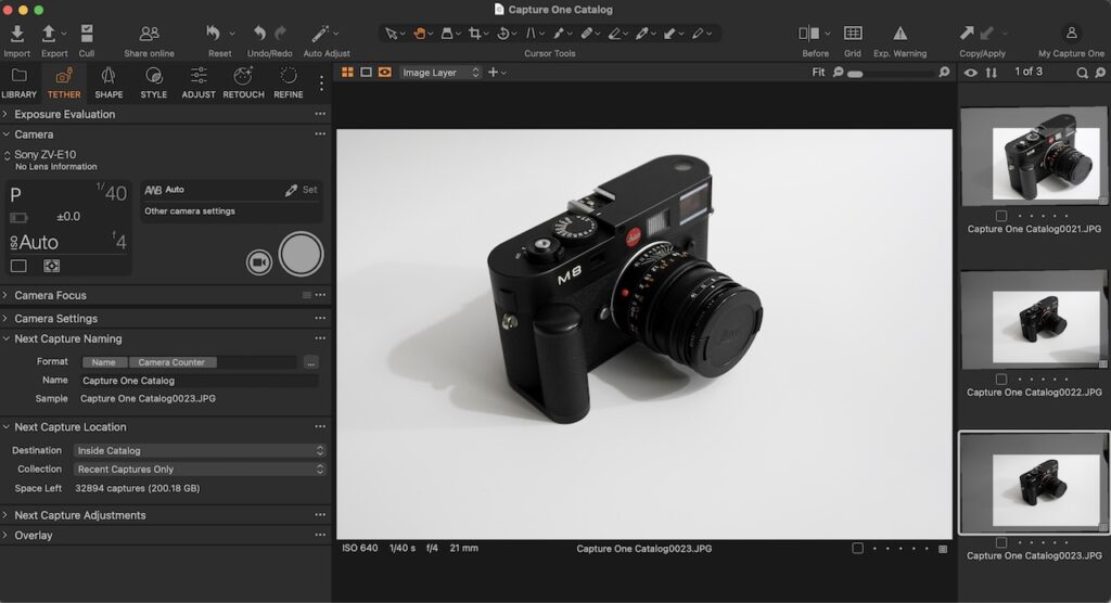 Camera Tethering
