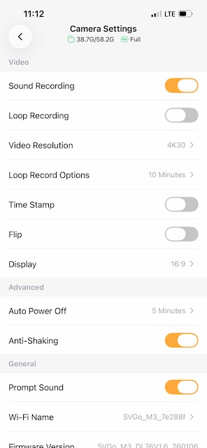 SVBony SVGo M3 Action Camera
